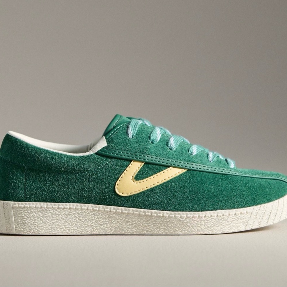 Tretorn Green Suede Exclusive Nylite Sneakers Size 9 NWT - Picture 4 of 6